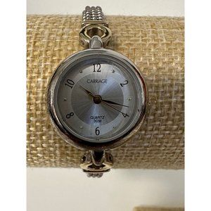 Carriage by Timex Women’s Silver Tone Chain Band Quartz 7” Watch 30M